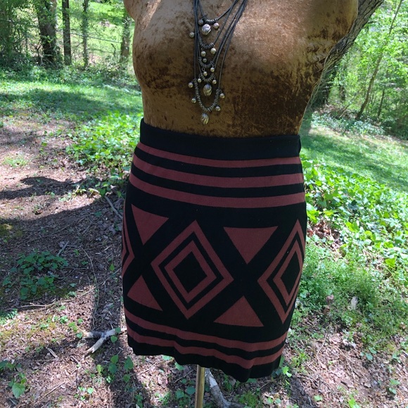 Stretchy Knit Mini Skirt - Picture 2 of 6